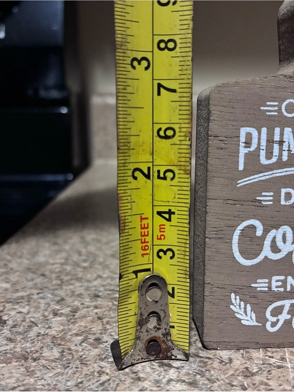Wooden Fall Coffee Sign - Brown